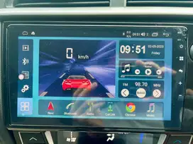 Head unit tape mobil android hiro DiO double din 9” inch kaya baru