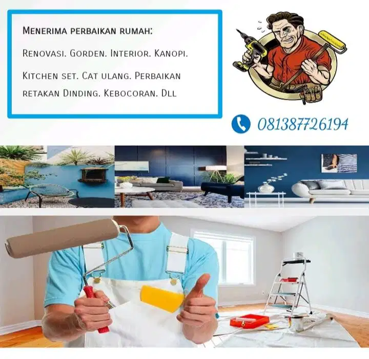 Menerima renovasi perbaikan rumah/ bangunan