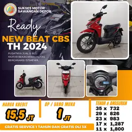 CASH KREDIT HONDA NEW BEAT CBS TAHUN 2024 MODEL BARU MULUS BERGARANSI