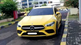Km 8rb mercedes benz mercy cla200 amg line 2022 kuning