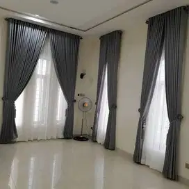 Pemesanan Gorden Blackout Sekat Klinik Hordeng Pintu Gordyn Vitrase