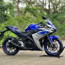 YAMAHA R25 V1 ABS BIRU SILVER 2015 KM 19K PAJAK HIDUP SANGAT GRES