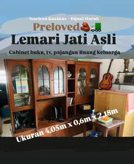 Lemari Jati Asli Cupboard Ruang Keluarga