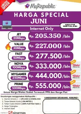 Pasang wifi internet MyRepublic