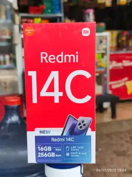 Xiaomi Redmi 14C Kondisi Baru Ram 8+8/256
