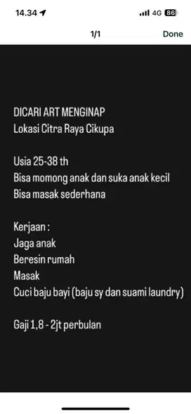 LOWONGAN ART MENGINAP