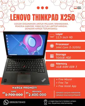 Laptop Lenovo ThinkPad X250