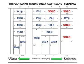 Tanah Surabaya Timur Kawasan Kyai Tambak Deres Dekat Kedung Cowek
