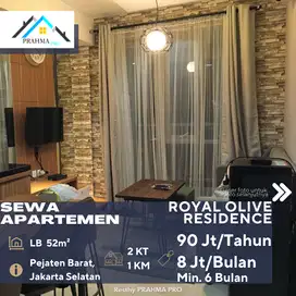 Pejaten Jaksel Disewa Apartemen Royal Olive Residence 2BR Full Furnish