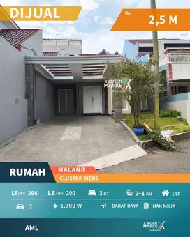 d015 Rumah Modern Cluster Exclusive Dieng Malang