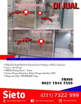 DiJual 2 Stand Hook di Pusat Grosir Surabaya (PGS), Surabaya