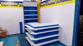 Satu paket backwall sama meja kasir