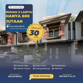 Rumah 2 Lantai Rasa 1 Lantai! Cuma Ada di Bandung Timur!