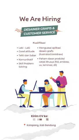 Desainer Grafis & Customer Service