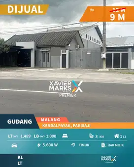 Dijual Gudang Luas Siap Pakai di Kendalpayak Pakisaji Malang