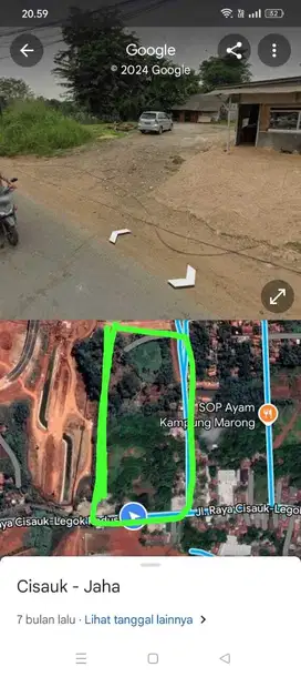 Dijual Lahan Jalan Utama Cisauk Tangerang