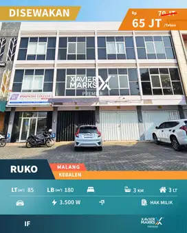 Ruko Terawat Strategis di Kebalen Malang Dekat Panti Nirmala