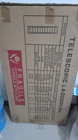 Tangga Teleskopik Tinggi hingga 3,8 Meter