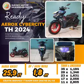 CASH KREDIT YAMAHA AEROX 155 CYBERCITY MULUS ADA GARANSI MESIN