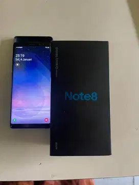 Jual cepat samsung note 8 mulus fullset