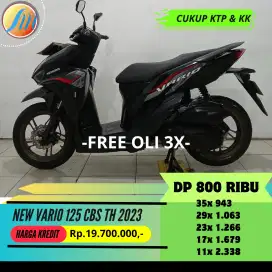 HONDA VARIO 125 CBS TH 2023 FREE KIRIM SEJABODETABEK DAN SIAP PAKAI