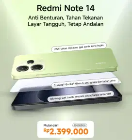 Redmi Note 14 Promo New Garansi resmi segel