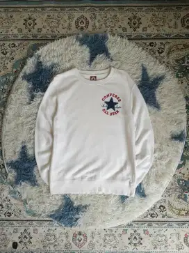 Crewneck Converse All Star Putih Original