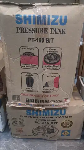 Pompa Air Shimizu PC 375 BIT Plus Pressure Tank PT 190 BIT