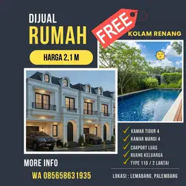 Dijual Rumah JL Macan Kumbang Demang Palembang