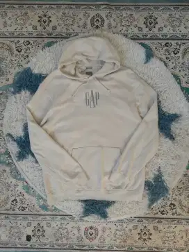Hoodie GAP Original Cream Logo Embossed