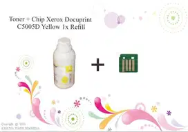 Toner + Chip Xerox Docuprint C5005D Yellow Berkualitas
