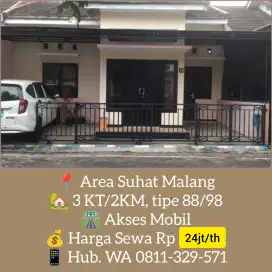 Rumah strategis dekat Suhat dan Unibraw disewakan