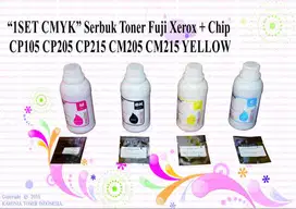 1SET CMYK Serbuk Toner Fuji xerox CP105 CP205 CP215 CM2 Berkualitas