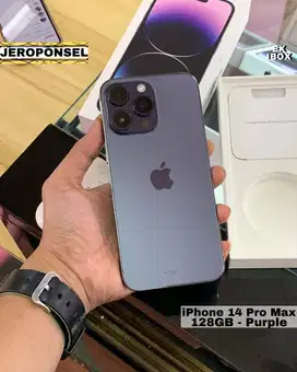 iPhone 14 Pro Max 128Gb Purple iBox Mulus Full Ori Garansi