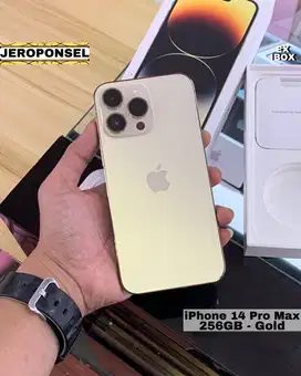 iPhone 14 Pro Max 256Gb Gold iBox Mulus Full Ori Garansi