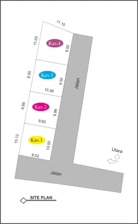 Rumah siap huni 4 unit di palagan km 12