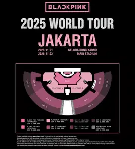 BlackPink World Tour Jkt 2025 Platinum B