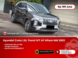 [ TANGAN PERTAMA ] Hyundai Creta 1.5L Trend IVT AT Hitam NIK 2022/2023