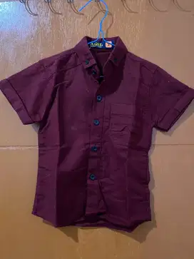 Kemeja merah maroon (preloved)