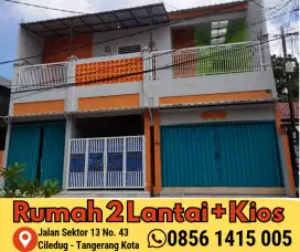 DI SEWAKAN/DIJUAL Rumah 2 lantai + Kios