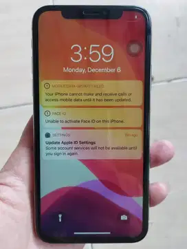 Iphone X 256GB Kondisi Layar Retak Ga Bs Disentuh Wifi Only