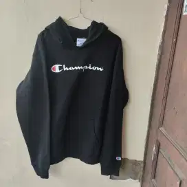 Champion Youth Pull on Hoody Sweatshirt Black Size M Original