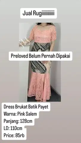DRESS BRUKAT BATIK PAYET MERMAID DUYUNG