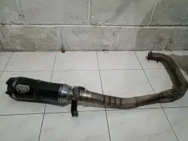 Knalpot R9 Alpha Ninja 250 Fullsistem Leher dan Silincer