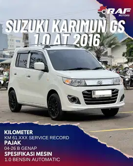 SUZUKI KARIMUN WAGON R 1.0 GS AT 2017 NIK 2016 PUTIH MATIC