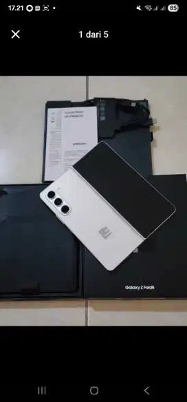 Samsung Z Fold 5 5G 12/512Gb, warna Cream SEIN, Kondisi 99,9% Mulus
