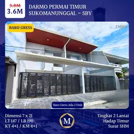 Rumah Baru Modern Darmo Permai Timur Sukomanunggal dkt HR Muhammad PTC