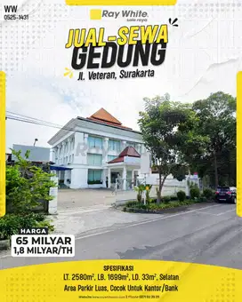 Gedung veteran solo dekat pusat kota dan mall