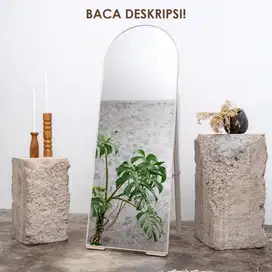 Kaca 123x44cm mulus seperti baru