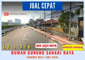 Rumah Tua Area Gunung Sahari Jakpus Zona Komersial